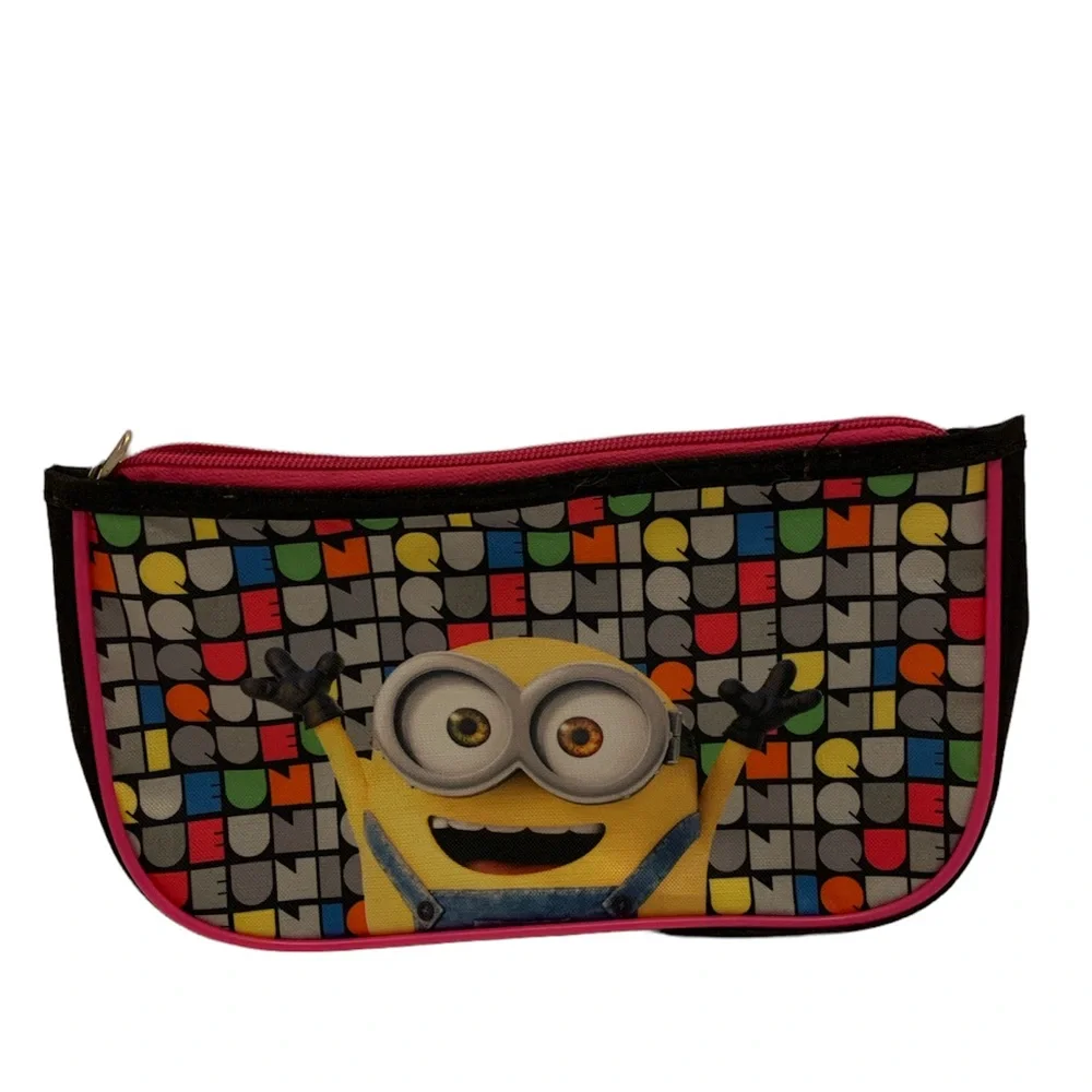 Despicable Me Graphic Minions Double Zippered Case Pouch.